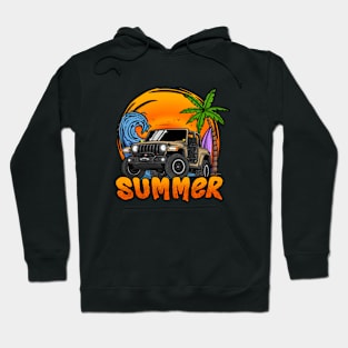 Jeep Wrangler Summer Holiday - Peanut Hoodie